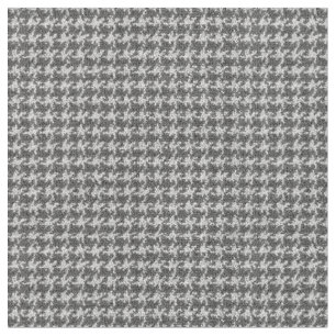 Tela Negro, gris, blanco, houndstooth