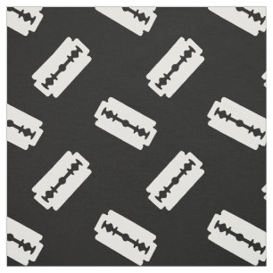 Tela Negro modelado recto de la hoja de afeitar del