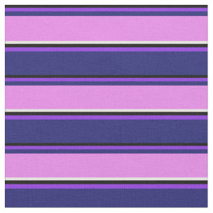 Tela Negro, púrpura, azul de media noche, violeta y bla