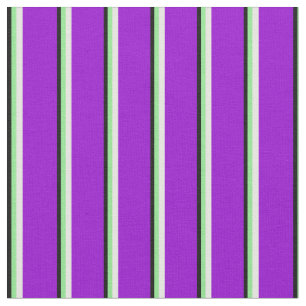 Tela Negro, verde claro, crema de menta y violeta oscur
