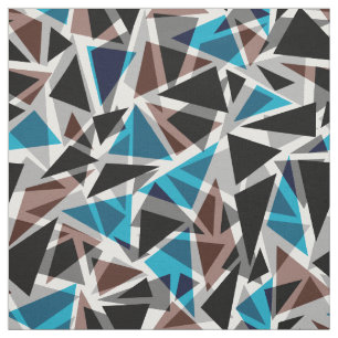 Tela Negro y azul, poligonal, abstracto, geométrico