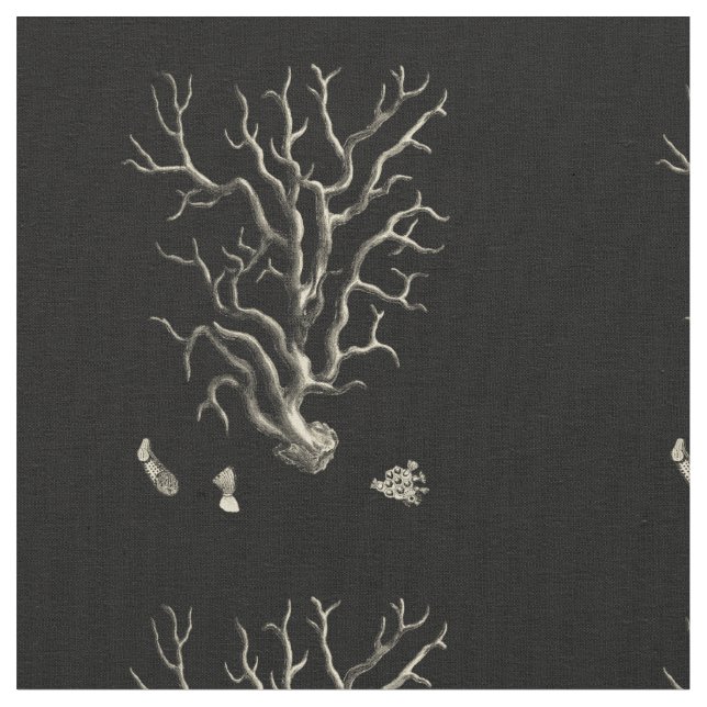 Tela Negro y Tan Coral (De cerca)