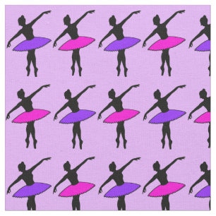 Tela Neon Ballerina Pink Púrple Recital Ballet Baile