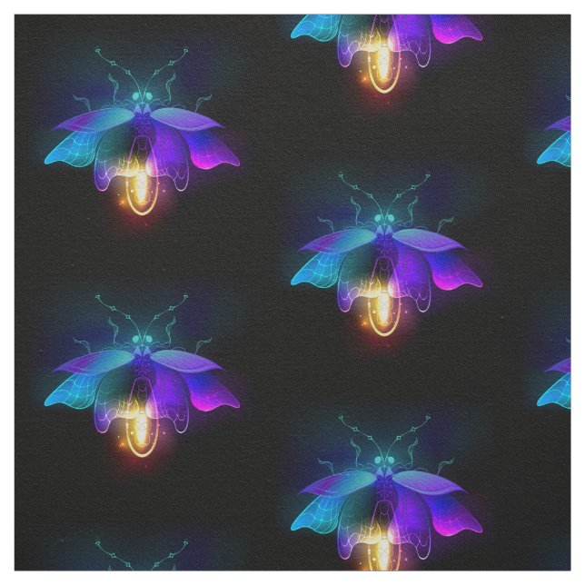 Tela Neon Firefly en negro (Retal)