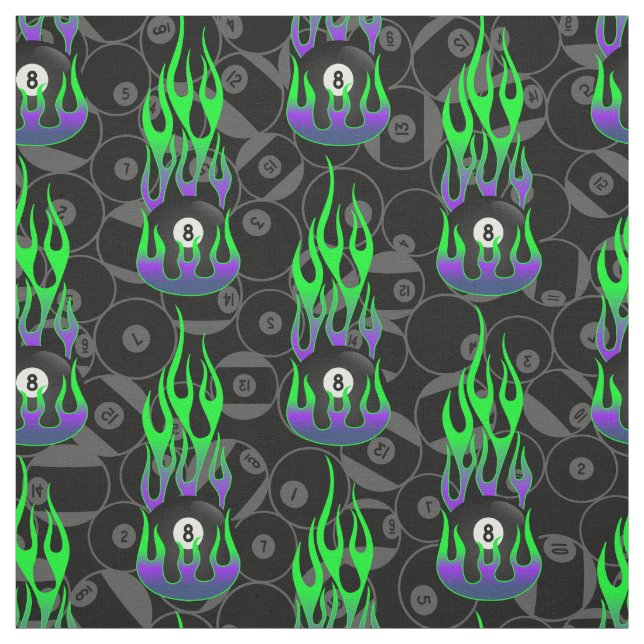 Tela Neon Green Eight Ball (Retal)