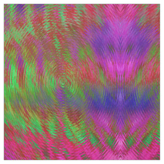 Tela Neon Psychedelic Tejido de impresión geométrica