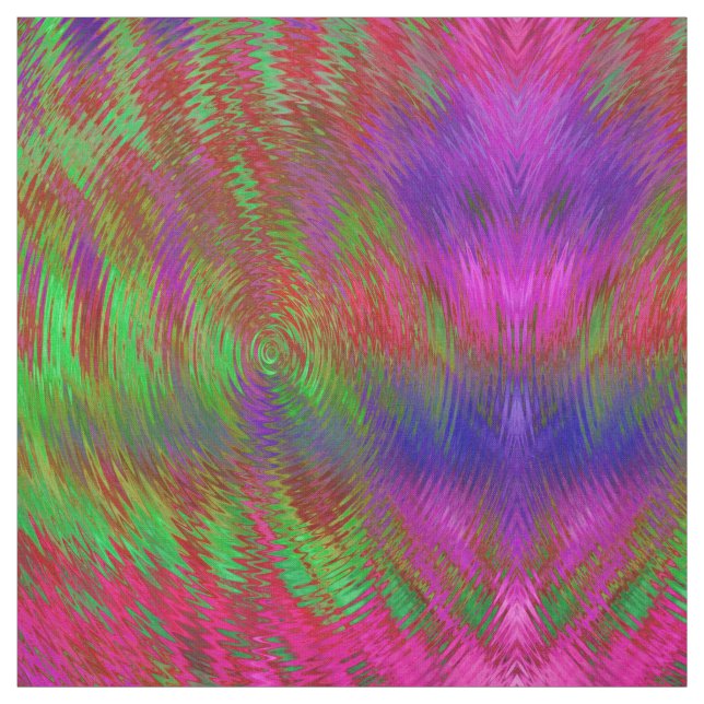 Tela Neon Psychedelic Tejido de impresión geométrica (Retal)