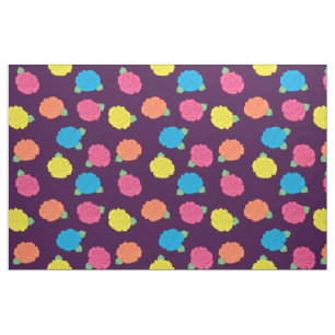 Tela Neon Rosas Fabric