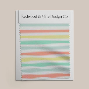 Tela Neon Summer Cabana Stripe