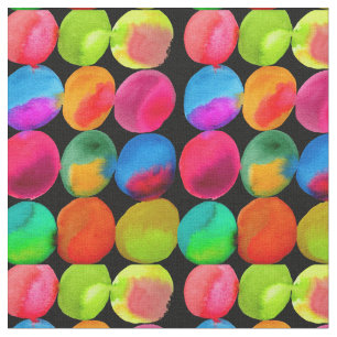 Tela Neon Watercolor de forma circular color de arte ab