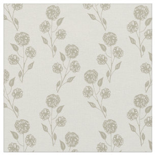 Tela Neutral floral