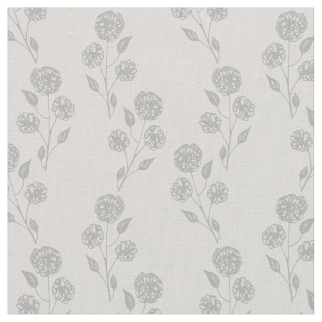 Tela Neutral floral (De cerca)