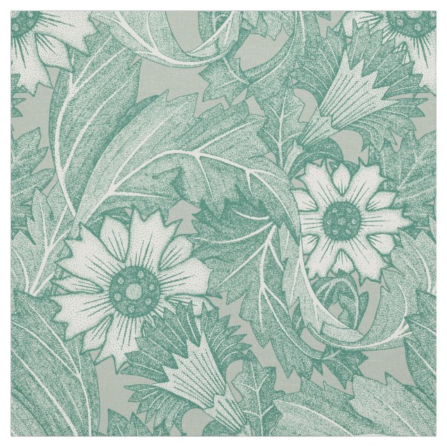 Tela niebla verde acanthus (Retal)