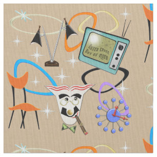 Tela Nifty Fifties Icic images on Sand Background LG