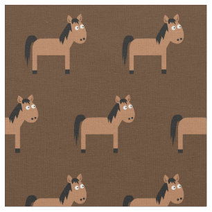 Tela Niño de caballo lindo bebé Nursery Brown