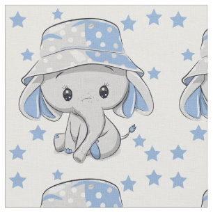 Tela Niño pequeño elefante