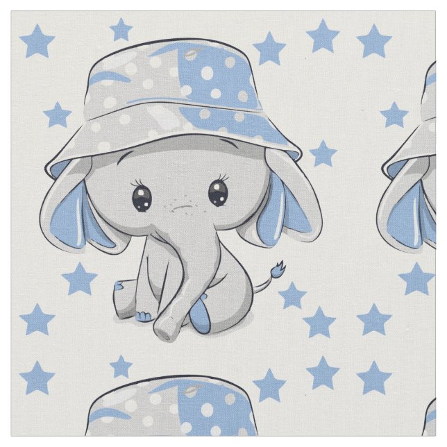 Tela Niño pequeño elefante (De cerca)