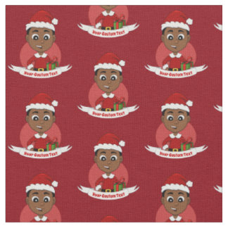 Tela Niño personalizado de Navidades afroamericanos