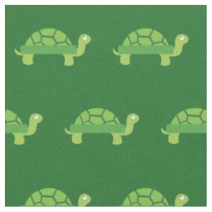 Tela Niño Tortuga Lindo Bebé Guardería Verde