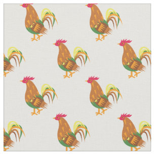 Tela Niños con gallos de pollo