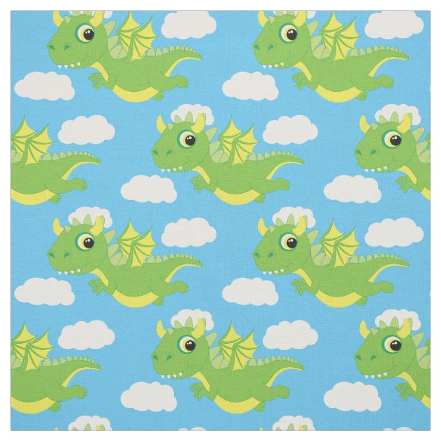 Tela Niños con Personalizado Dragón  Nursera (Retal)