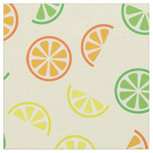 Tela Niños Cuadros Citrus Fruit Baby Nursery Lime Limón