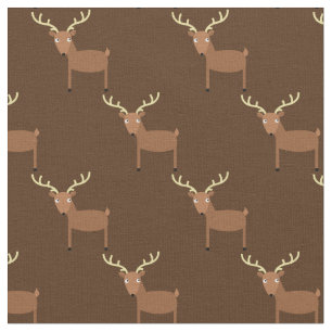 Tela Niños de venado con leche de bebé Nursery Brown