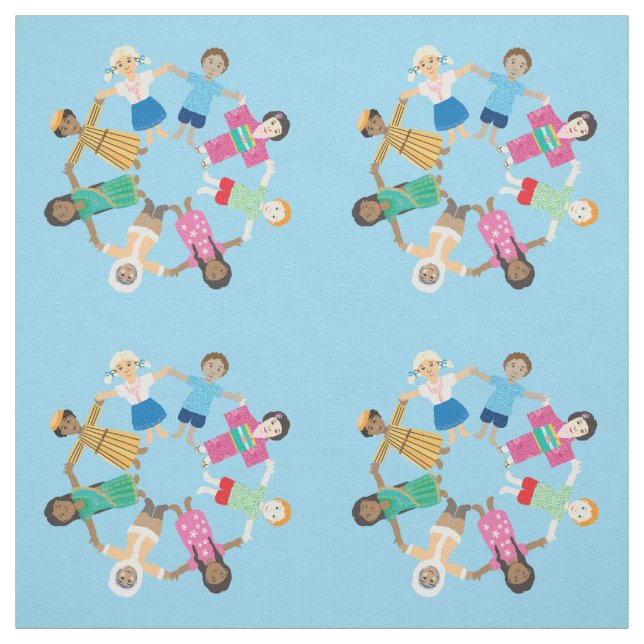 Tela Niños del mundo (Retal)