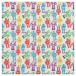 Tela Niños juguetean robots y extranjeros en blanco