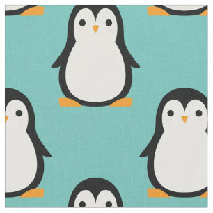 Tela Niños Lindos Pingüino Dibujos Animados Guardería I