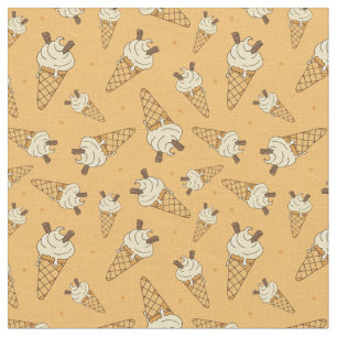 Tela Niños Verano Helado Crema Cones Patrón de comida B
