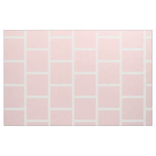 Tela Niveles de metro rosados en blanco