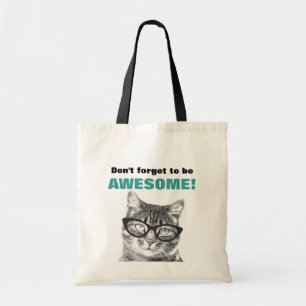 Tela No te olvides de ser un lindo gato genial bolso