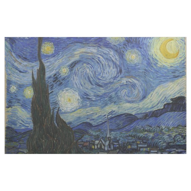 Tela Noche estrellada de Vincent Van Gogh (Yarda)