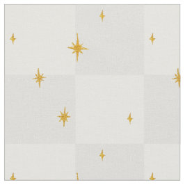 Tela noche mágica estrellas luna en gris ceniza