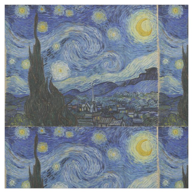 Tela Noche Van Gogh Starry (Retal)