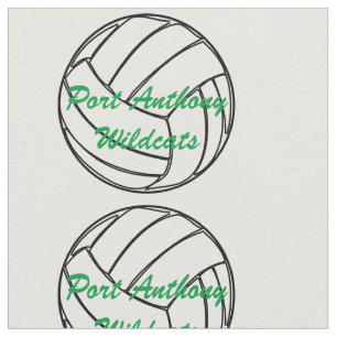 Tela Nombre del equipo del voleibol en verde