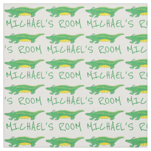 Tela Nombre personalizado Bedroom Croc Alligator Gator