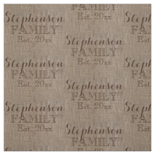 Tela Nombre personalizado Burlap Impresión rusa