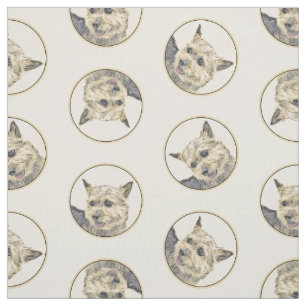 Tela Norwich Terrier Pintura Cuta Original Mascota Perr