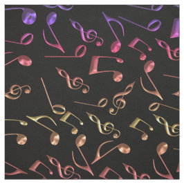 Tela Notas calientes de la música sobre negro o