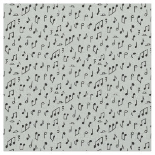 Tela Notas de Música Negras sobre Gris