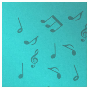 Tela notas musicales de plata