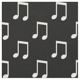 Tela Notas Musicales Negras y Blancas Tema Música