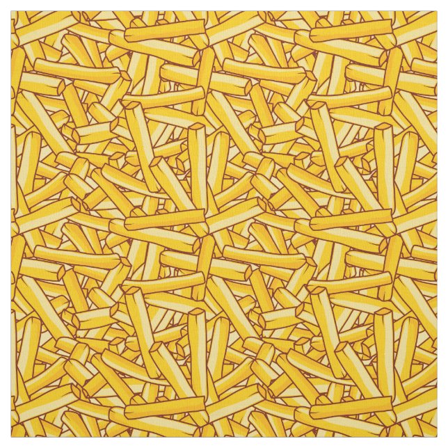 Tela Novedad de Fries Francesas de Pommes Frites (Retal)