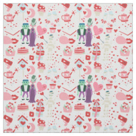 Tela novia monstruo rosa frankenstein momia valentines