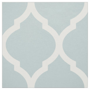 Tela Nube Azul Marruecos Quatrefoil a gran escala