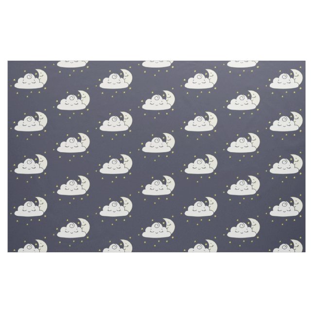 Tela Nube y luna ("Cuarto gordo" (fat quarter))