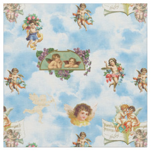Tela nubes angel cherubs