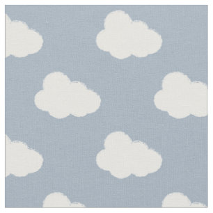 Tela Nubes Boho Cielo Simple Niños Azul Neutro en Géner
